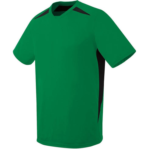 Russell Athletic Youth Hawk Jersey (322871), Color 'Kelly/Black'